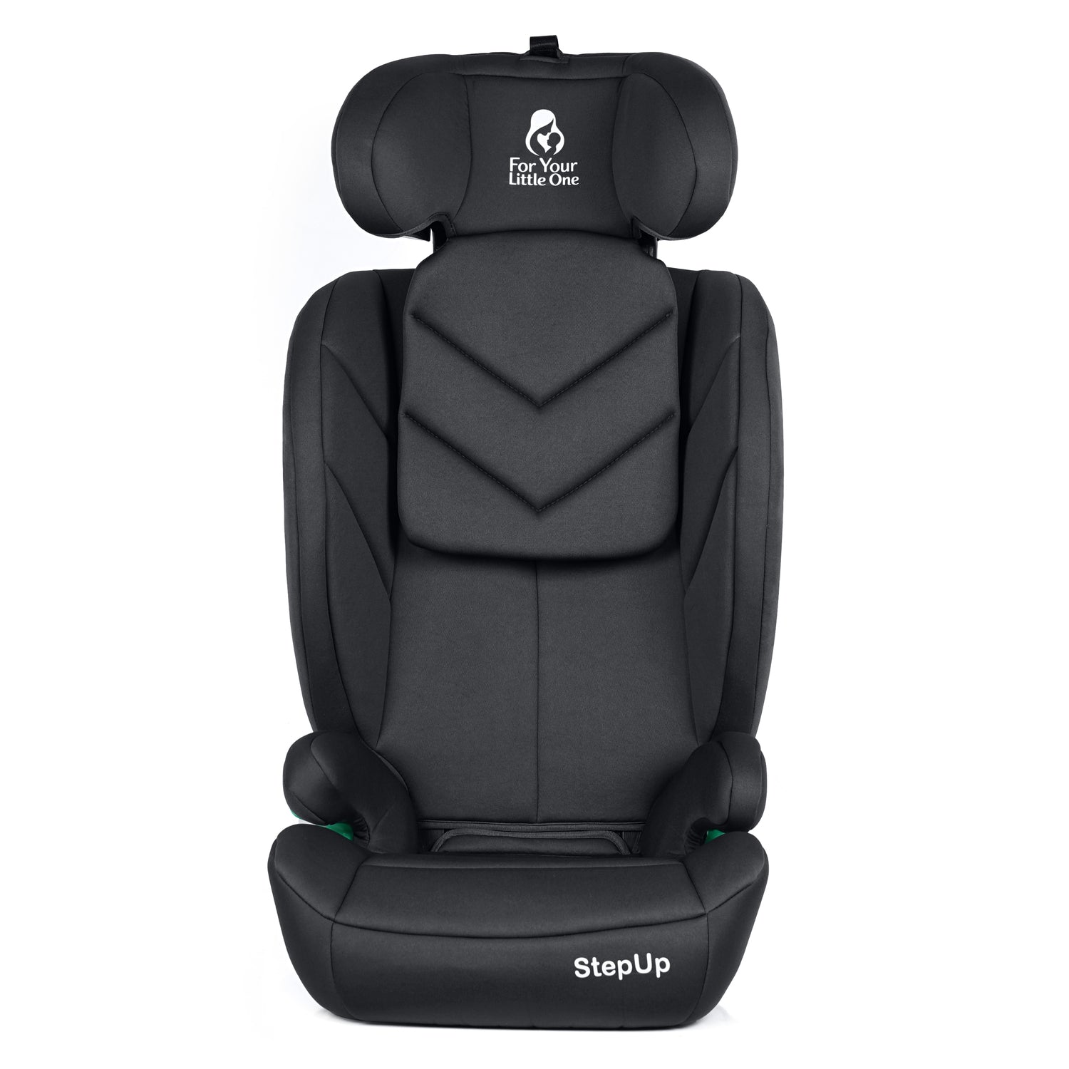 Stepup i-Size Belted High-Back Booster – Midnight Black, 4-12 Years