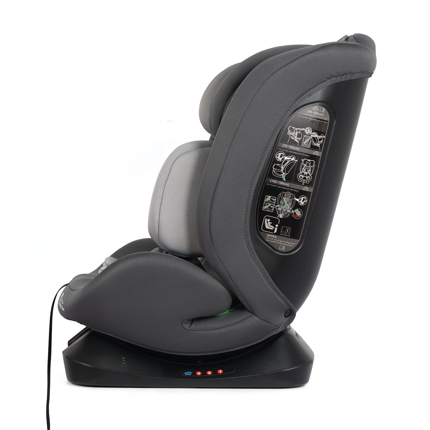 GrowWithMe i-Size Car Seat – Slate Mist, Birth to 12 Years