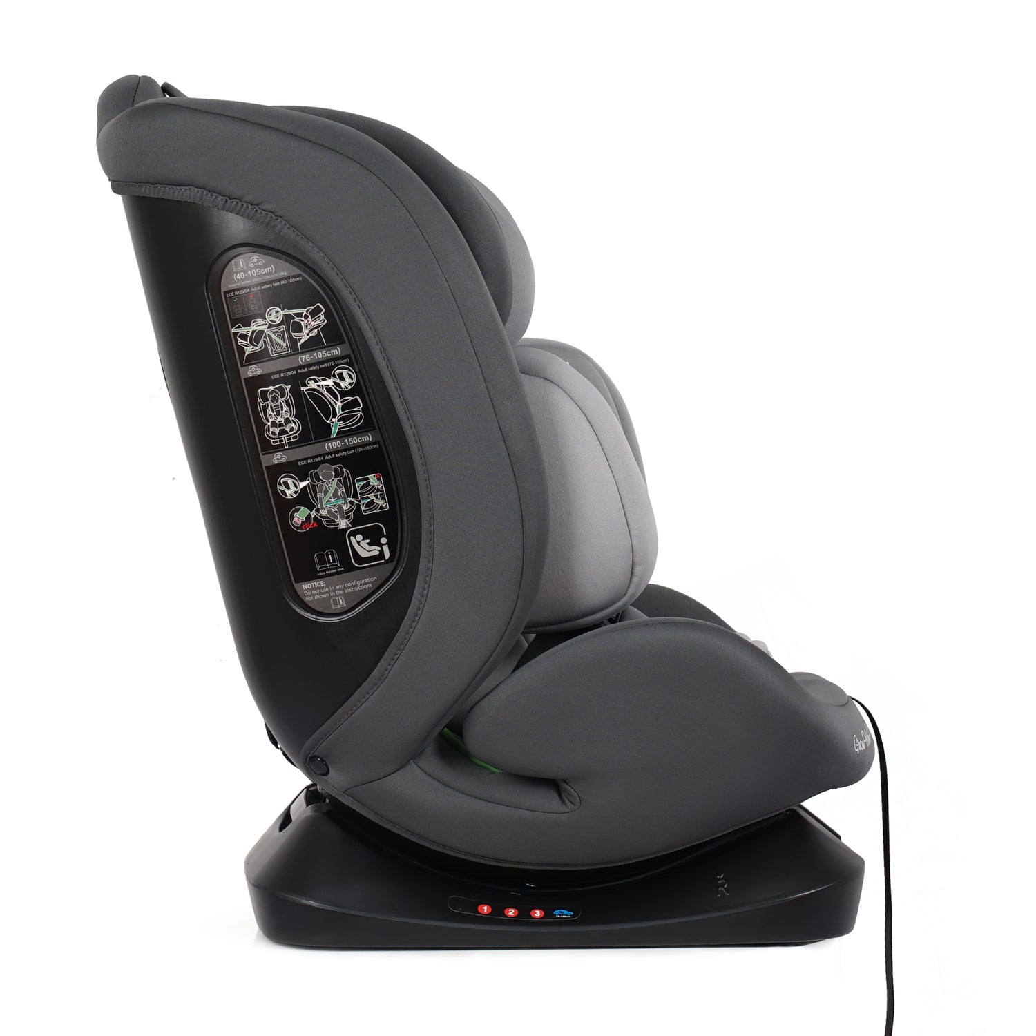 GrowWithMe i-Size Car Seat – Slate Mist, Birth to 12 Years