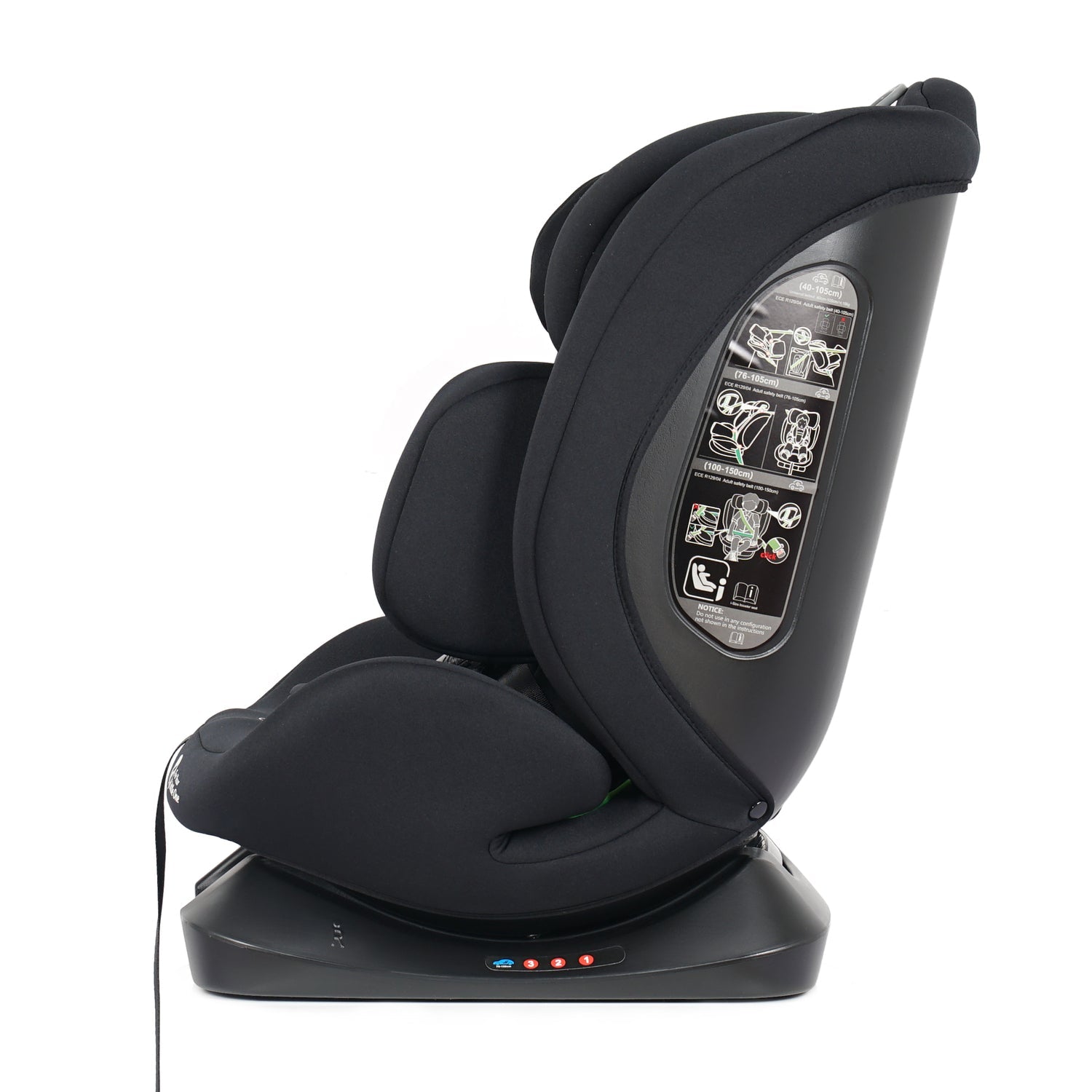GrowWithMe i-Size Car Seat – Midnight Black, Birth to 12 Years