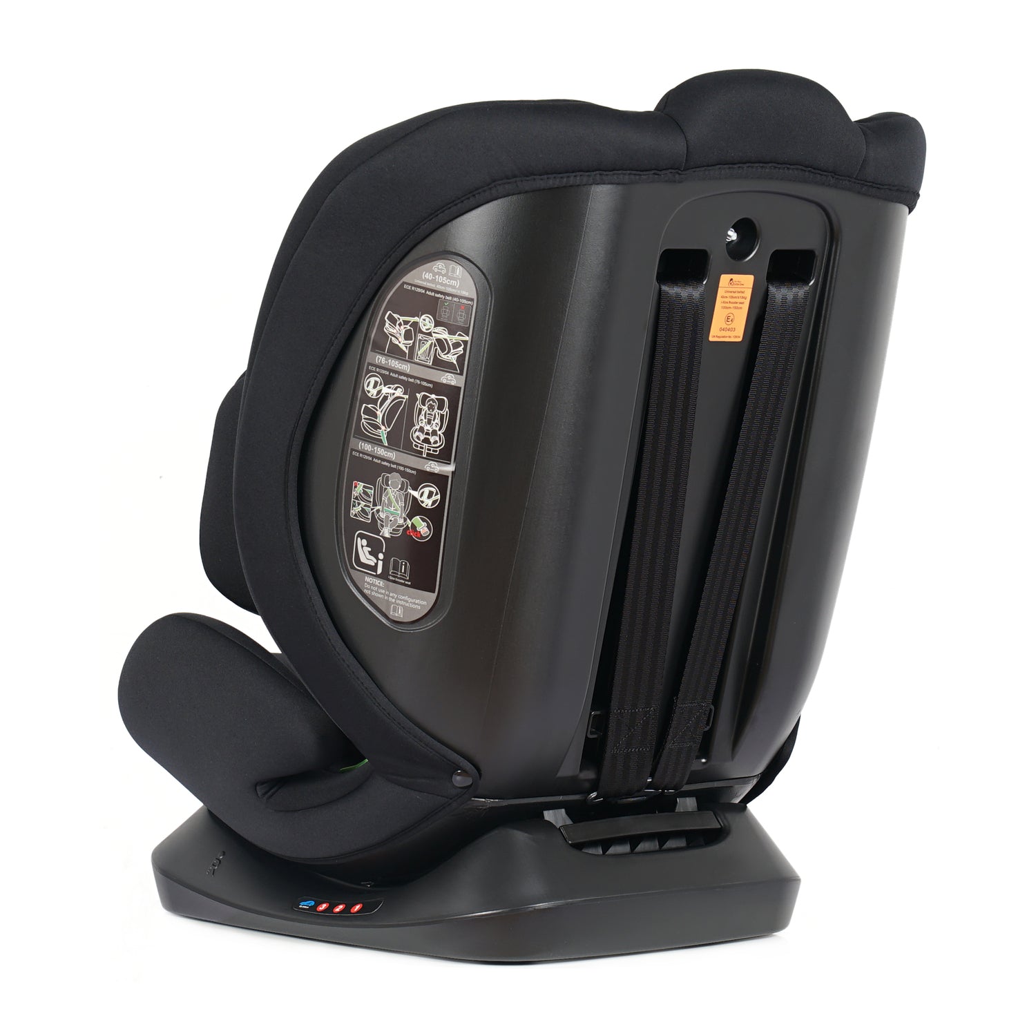 GrowWithMe i-Size Car Seat – Midnight Black, Birth to 12 Years