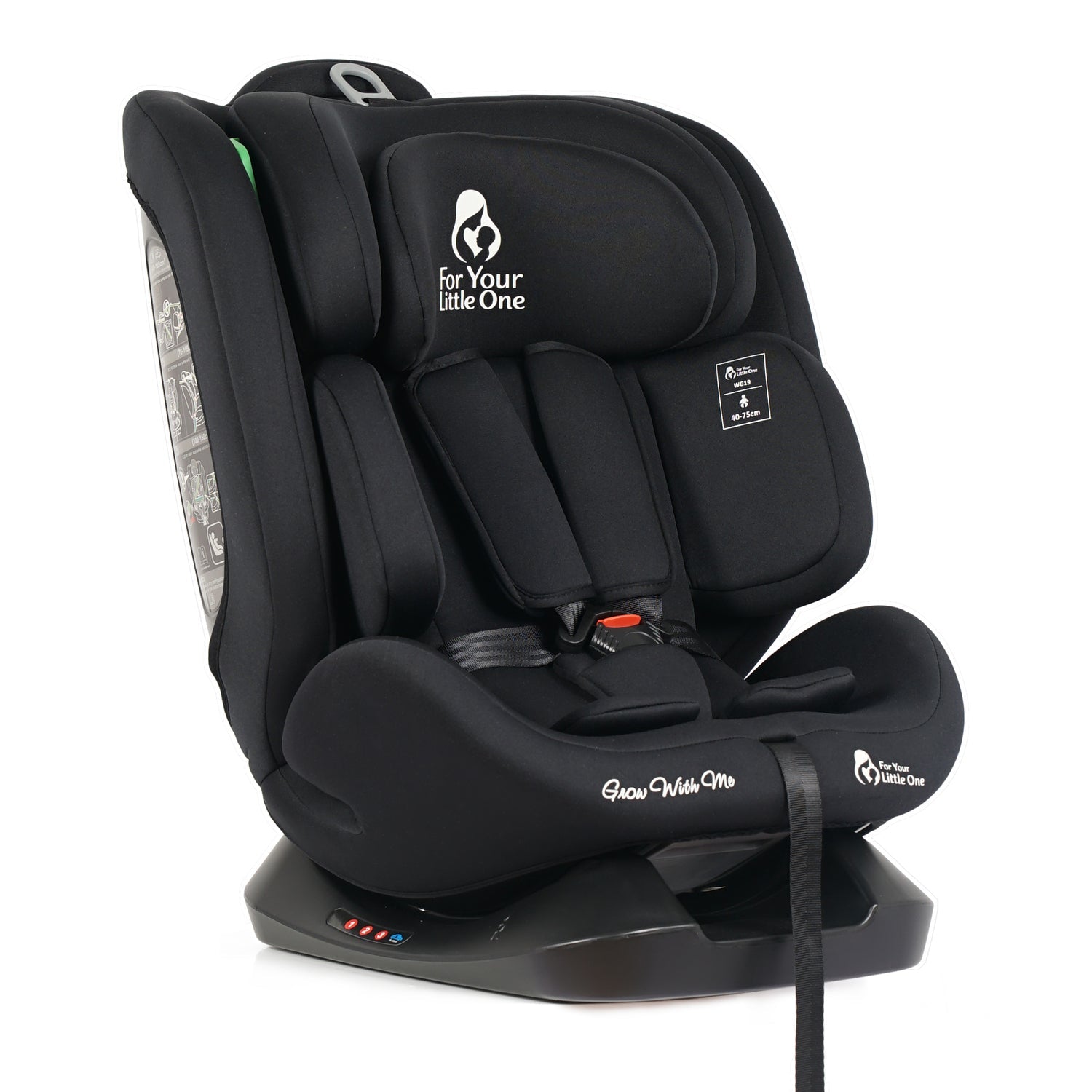 GrowWithMe i-Size Car Seat – Midnight Black, Birth to 12 Years
