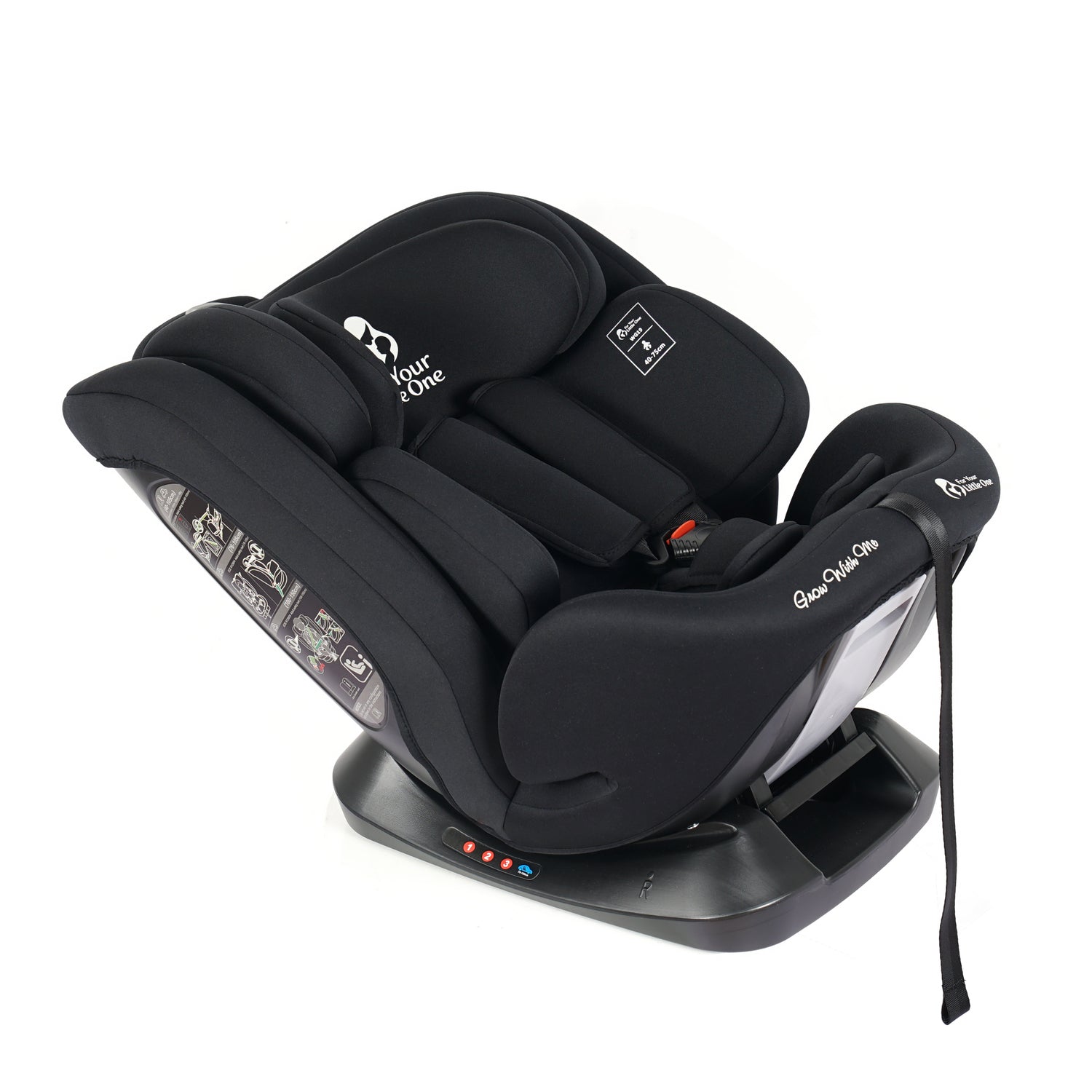 GrowWithMe i-Size Car Seat – Midnight Black, Birth to 12 Years