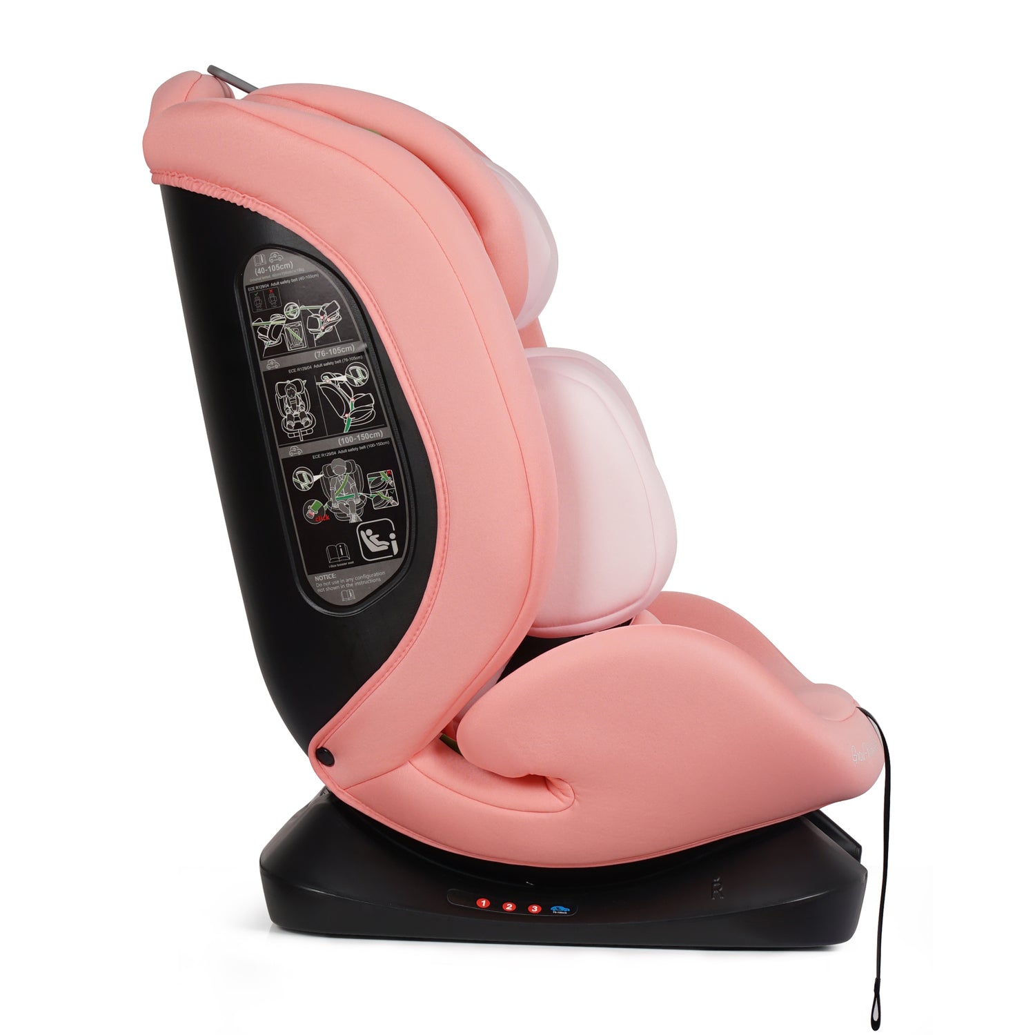 GrowWithMe i-Size Car Seat – Blush Rose, Birth to 12 Years
