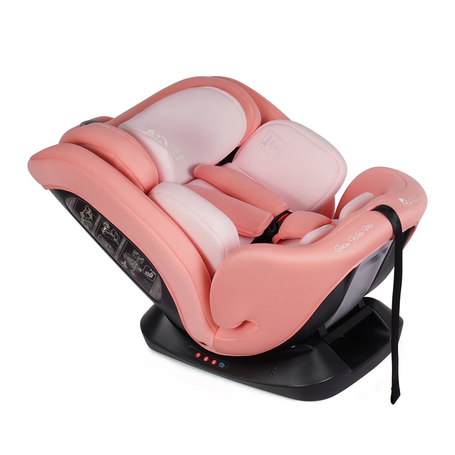 GrowWithMe i-Size Car Seat – Blush Rose, Birth to 12 Years