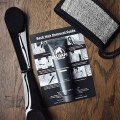 Back Hair Removal Kit for Men – Cream, Extendable Applicator & Loofah