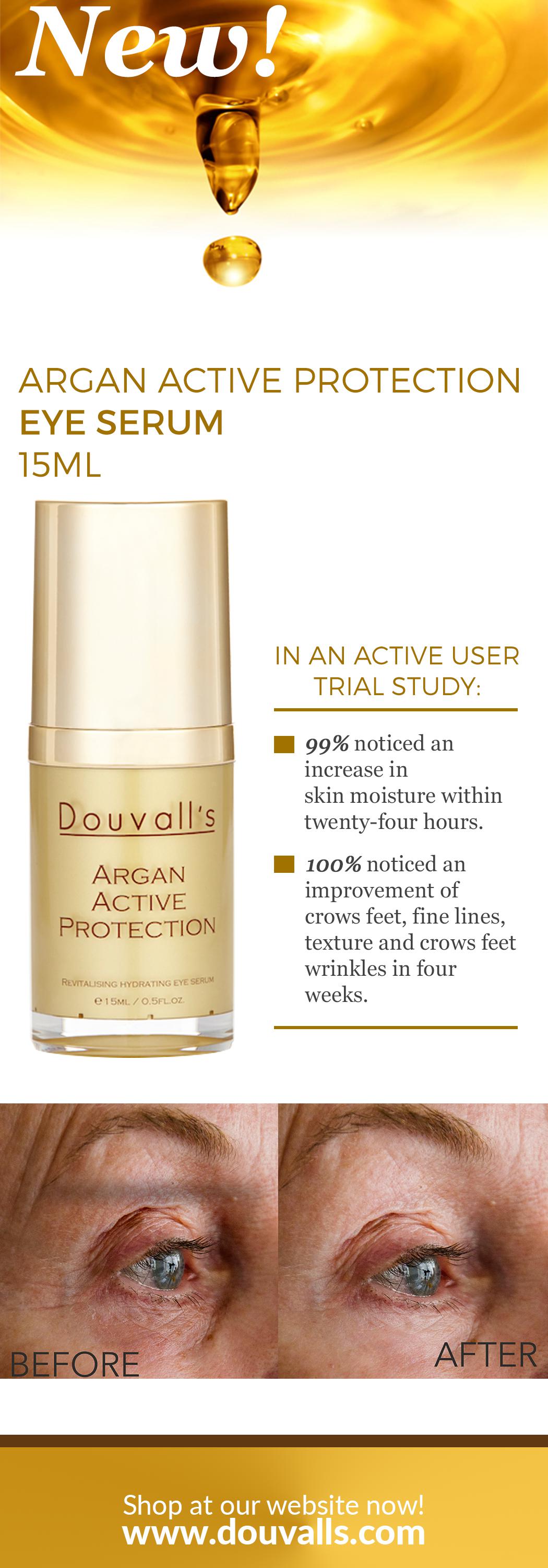 Argan Active Eye Serum 15ml – Lightweight Gel Serum for the Eye Area