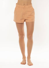 Sisstrevolution Women's Cresent Bay Twill Shorts, Cotton