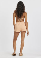 Sisstrevolution Women's Sunseeker Knit Shorts, Drawcord Waist