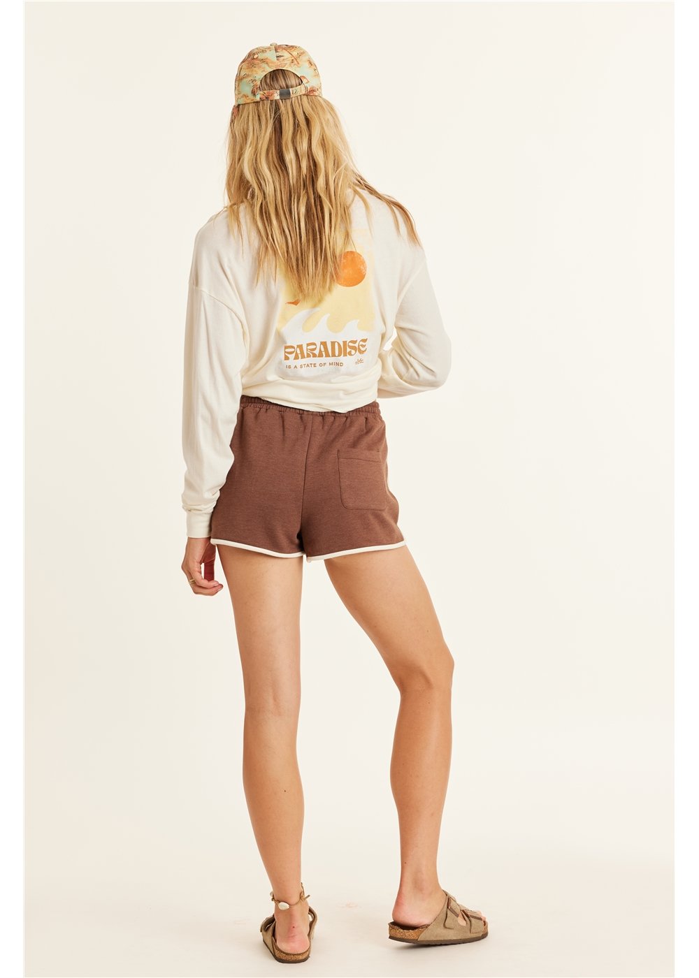 Sisstrevolution Women's Nani Fleece Shorts, Dolphin Hem