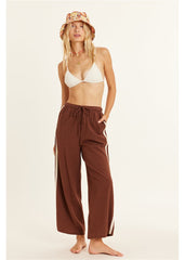 Sisstrevolution Women's Walk the Line Trousers, Cotton Linen Blend
