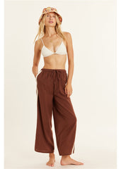 Sisstrevolution Women's Walk the Line Trousers, Cotton Linen Blend
