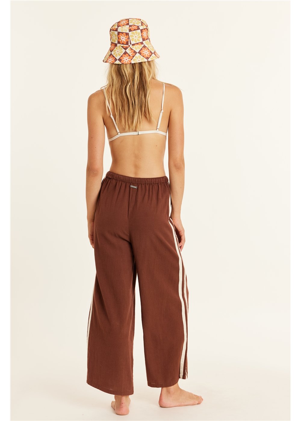 Sisstrevolution Women's Walk the Line Trousers, Cotton Linen Blend