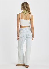 Sisstrevolution Women's Blair High Waist Jeans, 100% Cotton Denim
