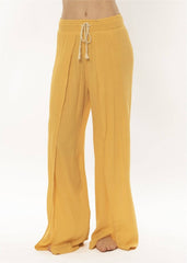 Sisstrevolution Women's Warm Sand Trousers, Elastic Waist Relaxed Fit