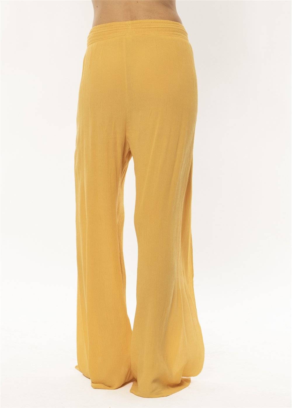 Sisstrevolution Women's Warm Sand Trousers, Elastic Waist Relaxed Fit