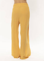 Sisstrevolution Women's Warm Sand Trousers, Elastic Waist Relaxed Fit
