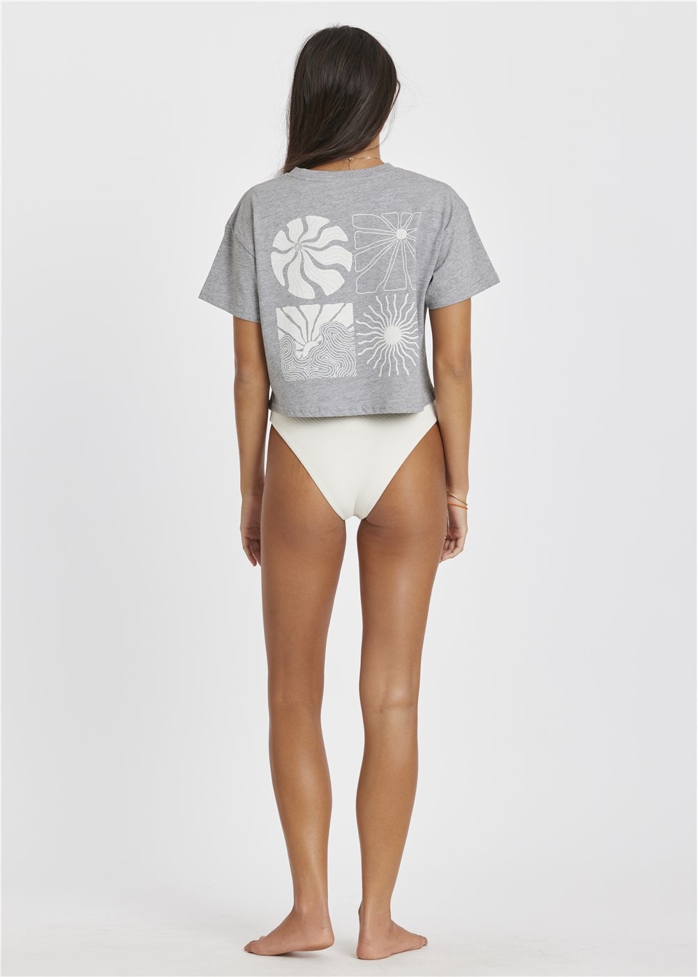 Sisstrevolution Women's The Cruiser Crop T-Shirt, Scenic Print