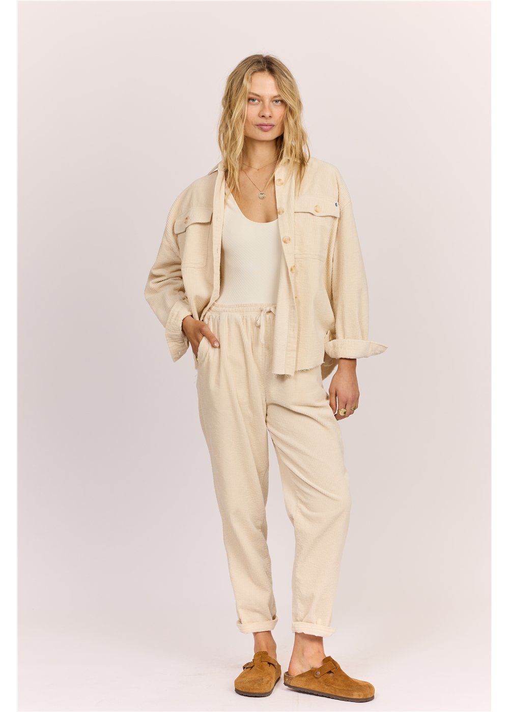 Sisstrevolution Women's After Hours Cord Shacket, 100% Cotton