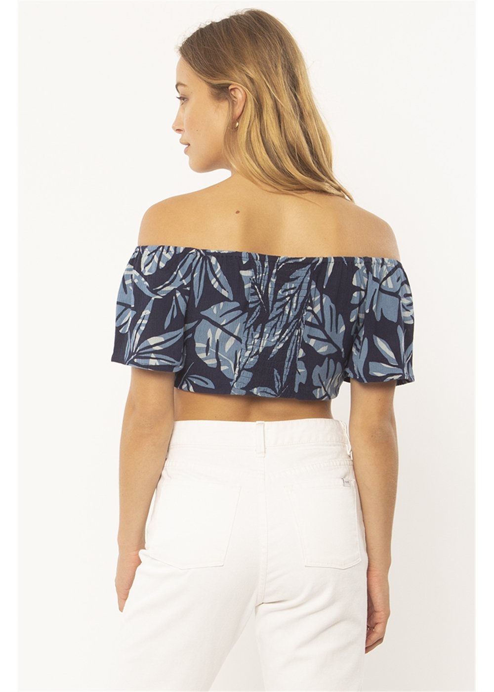 Sisstrevolution Women's Jambi Off-Shoulder Crop Top, 100% Viscose