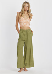 Sisstrevolution Women's Always Golden Woven Top, Cotton Linen