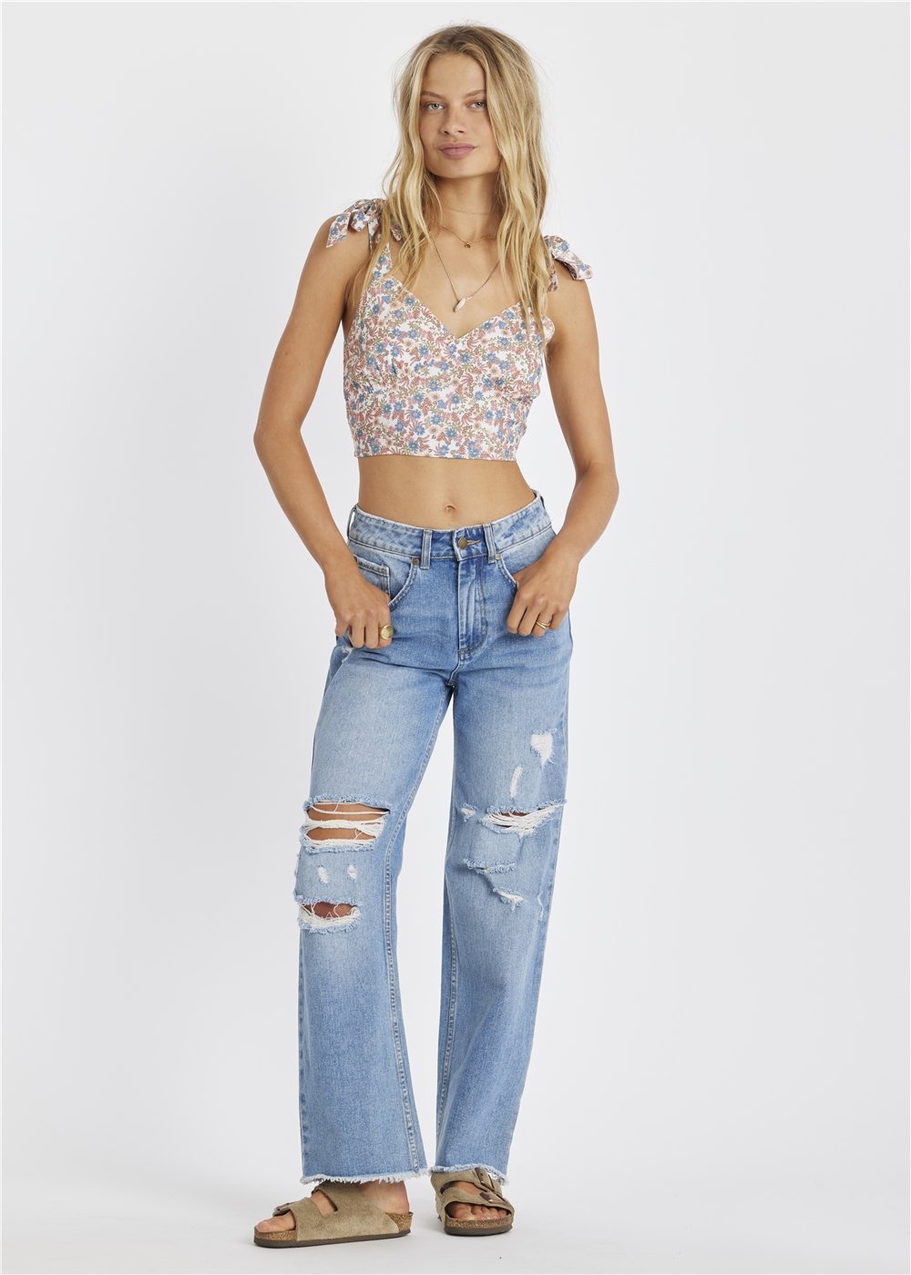 Sisstrevolution Women's Sundaze Woven Tank Top, 100% Viscose