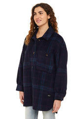 Sisstrevolution Women's Misha Oversized Overshirt, Wool Blend