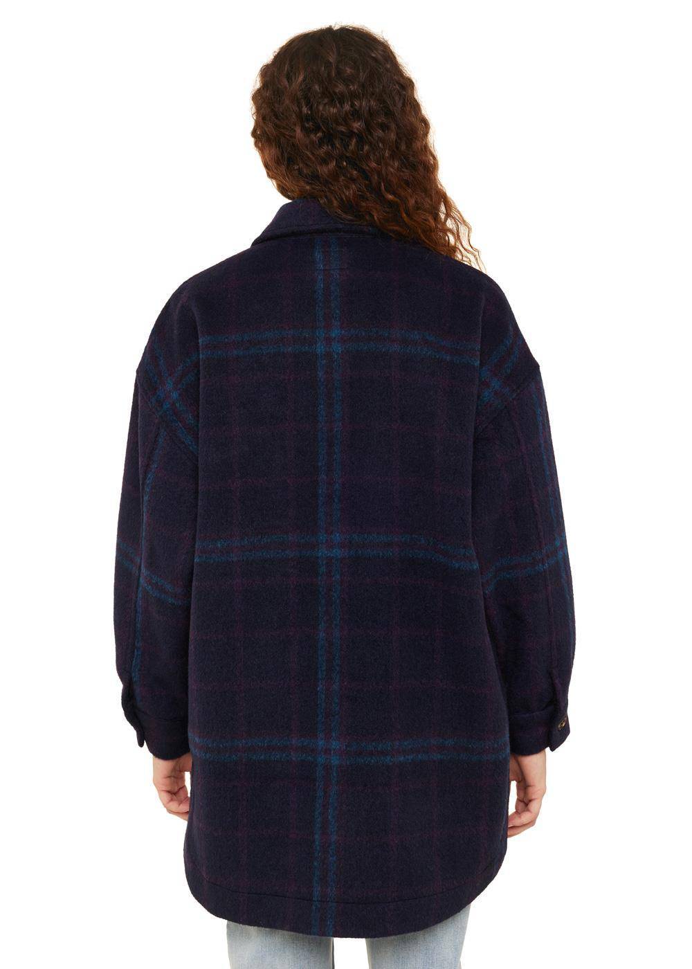 Sisstrevolution Women's Misha Oversized Overshirt, Wool Blend