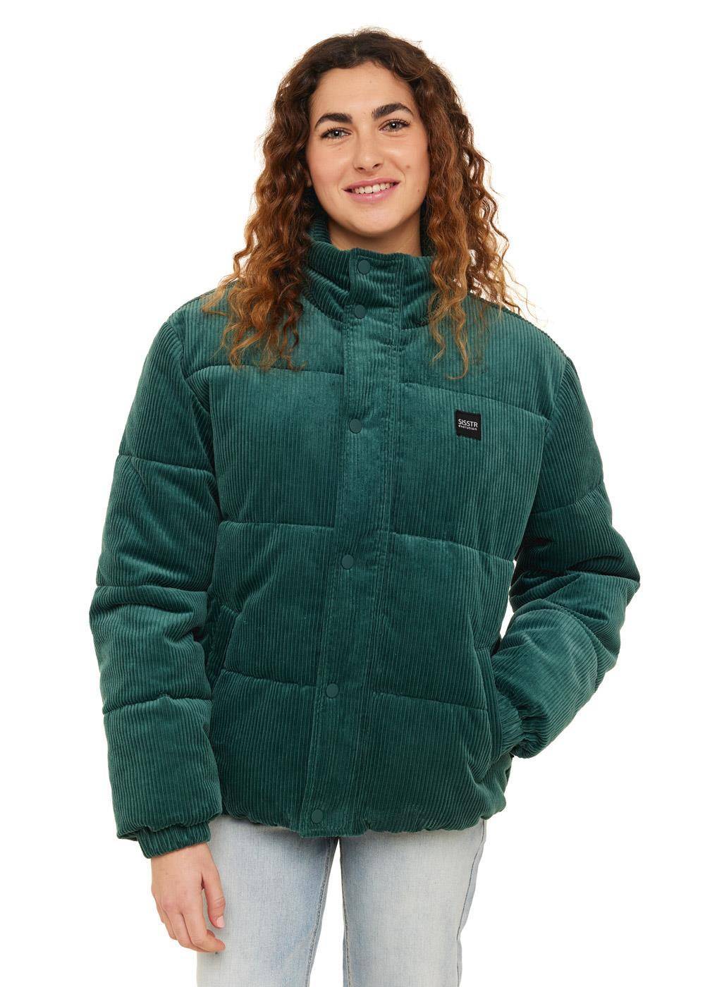 Sisstrevolution Women's Mara Corduroy Puffer Jacket, Polar Lined