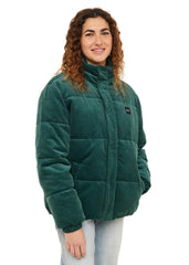 Sisstrevolution Women's Mara Corduroy Puffer Jacket, Polar Lined