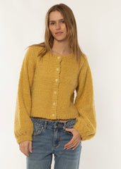 Sisstrevolution Women's Baja Cress Button-Front Jumper, Relaxed Fit