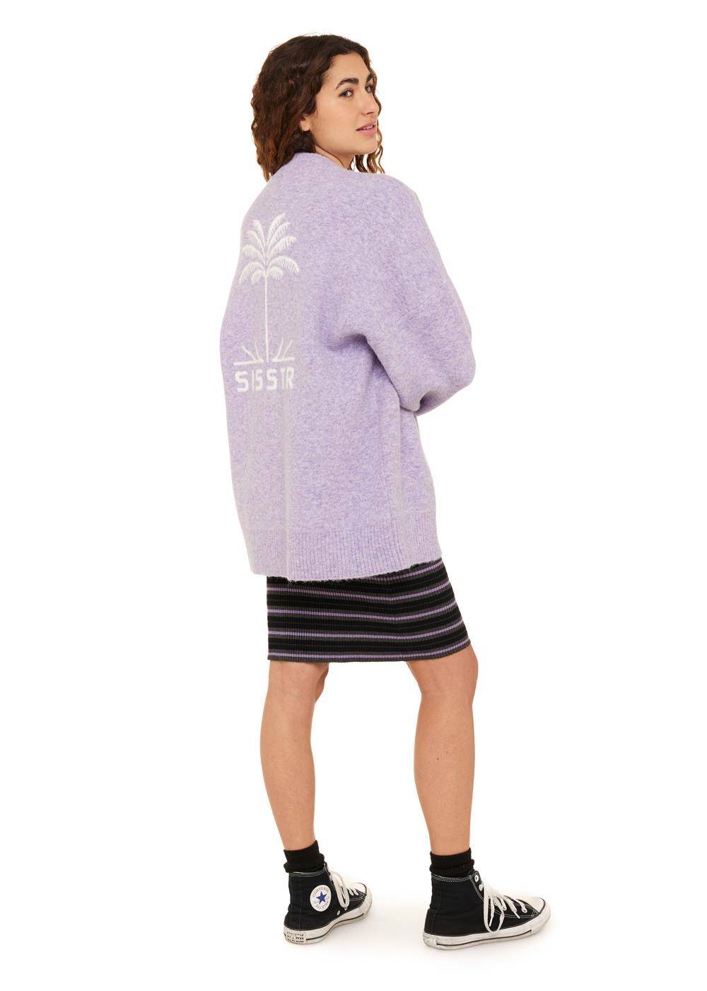Sisstrevolution Women's Maggie Jacquard Knit Gilet, Oversized
