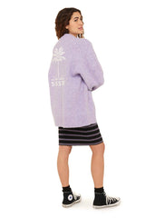 Sisstrevolution Women's Maggie Jacquard Knit Gilet, Oversized