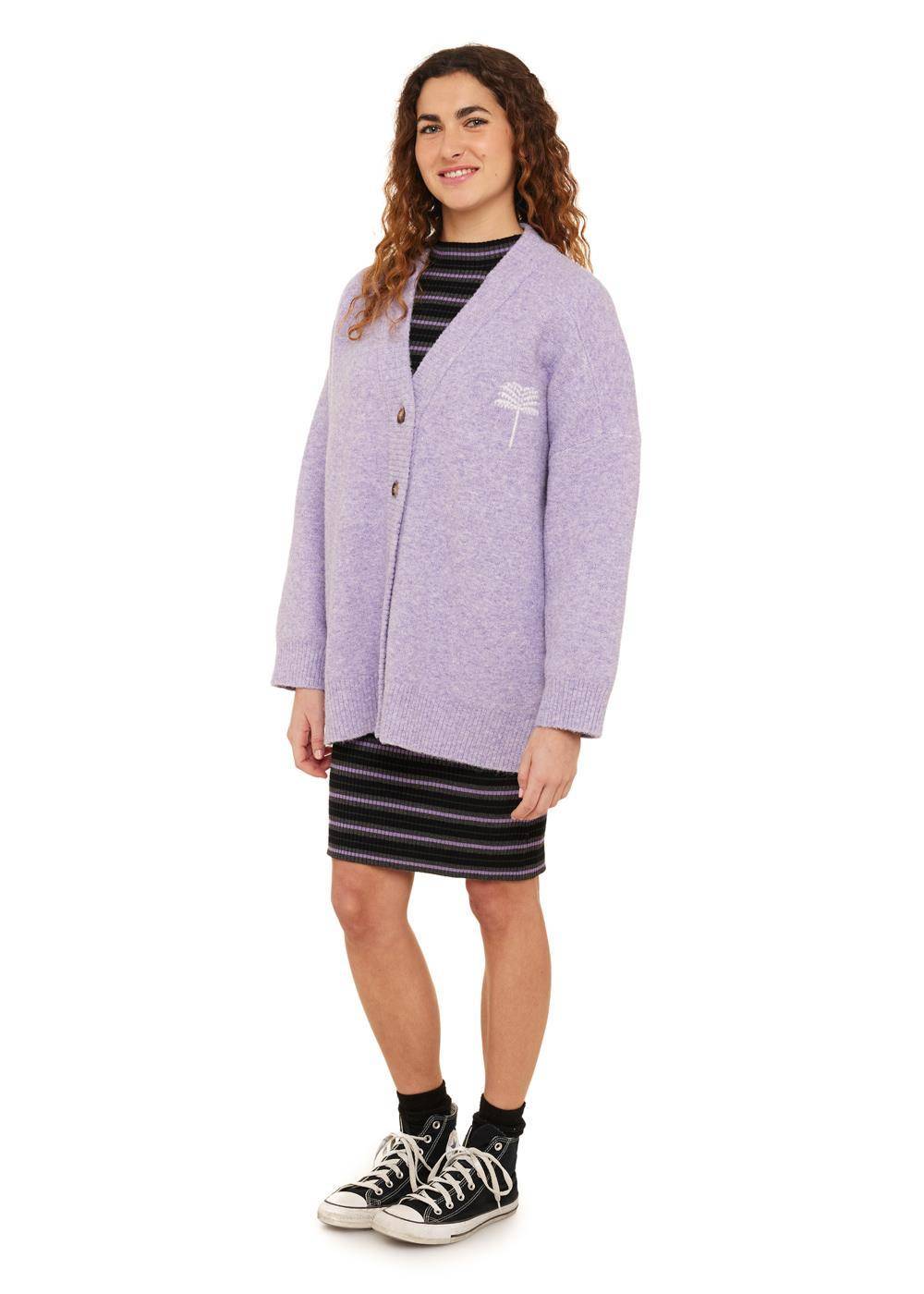 Sisstrevolution Women's Maggie Jacquard Knit Gilet, Oversized