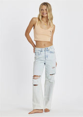 Sisstrevolution Women's Sunkissed Cropped Knit Vest Top, Cotton