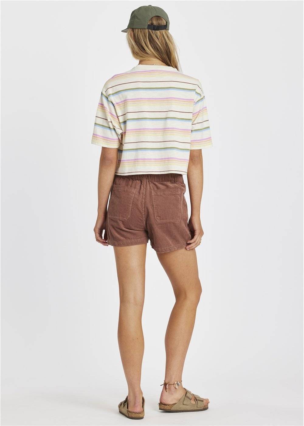 Sisstrevolution Women's Seascape Cropped Knit Top, Striped Cotton