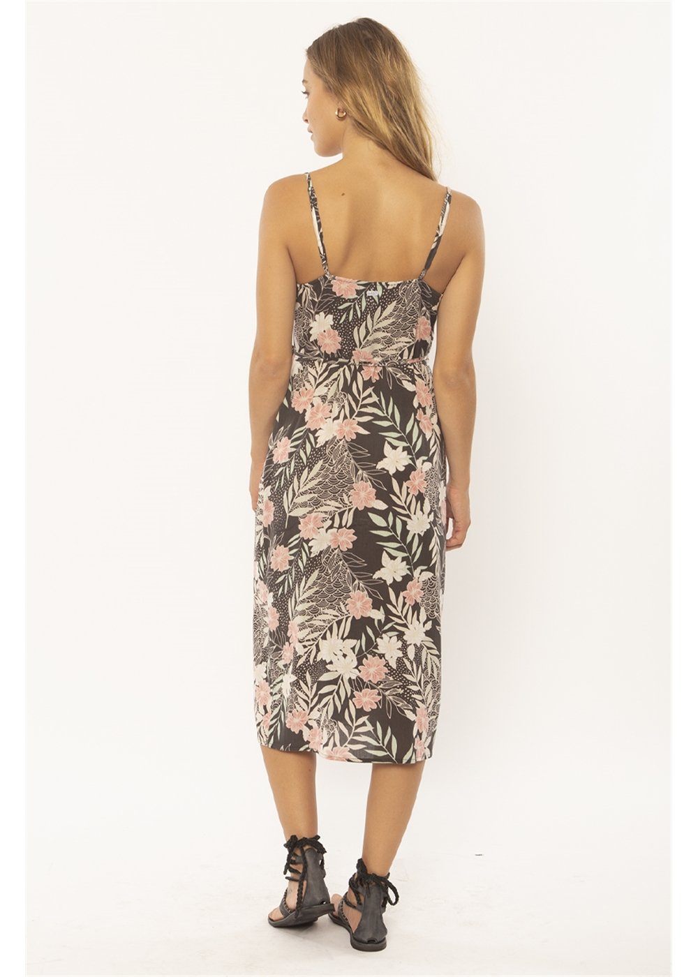 Koeta Tropical Print Wrap Dress - Mid Length