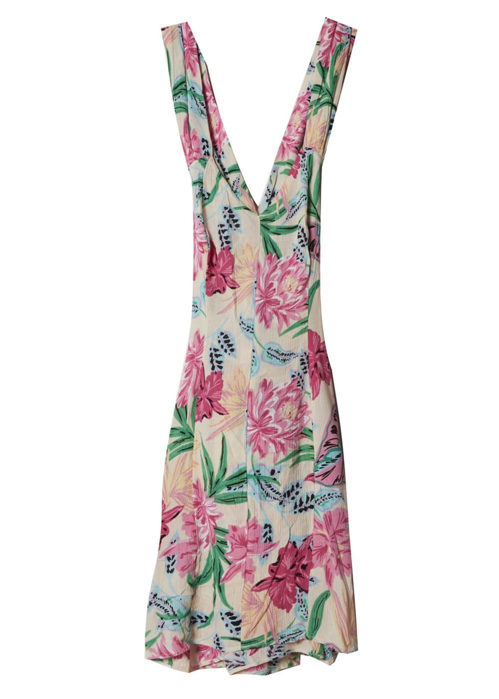 Electric Oasis Tropical Floral Mini Dress