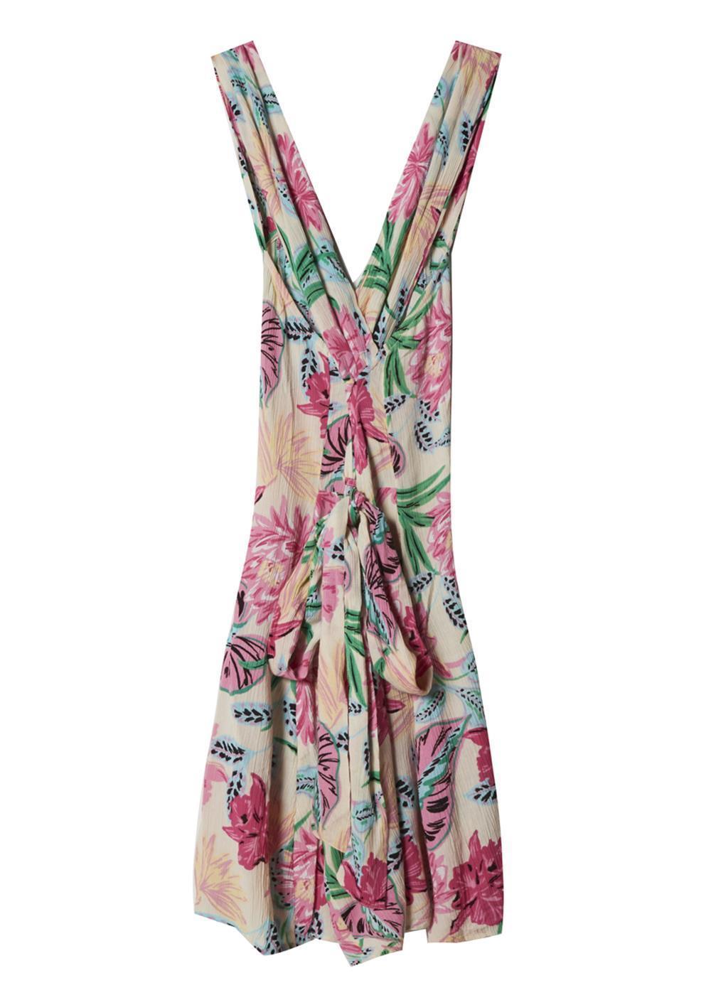 Electric Oasis Tropical Floral Mini Dress