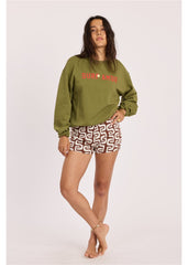 Sisstrevolution Women's Calm Seas Crew Sweatshirt, Relaxed Fit