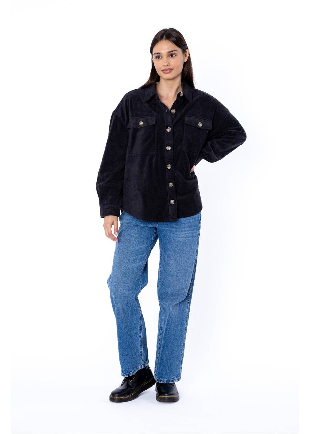 Sisstrevolution Women's Ensenada Printed Fleece Jacket, Oversized