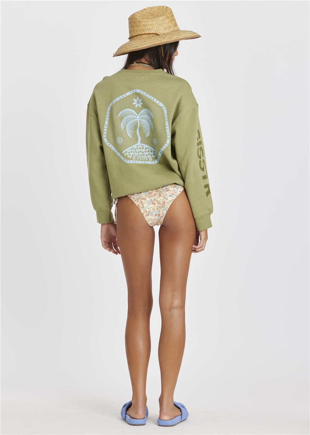 Sisstrevolution Women's Day Trip Crew Neck Sweatshirt, Fleece