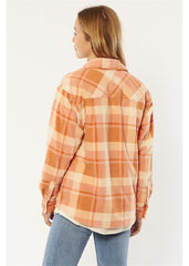 Sisstrevolution Women's Neve Plaid Fleece Jacket, Recycled Polyester
