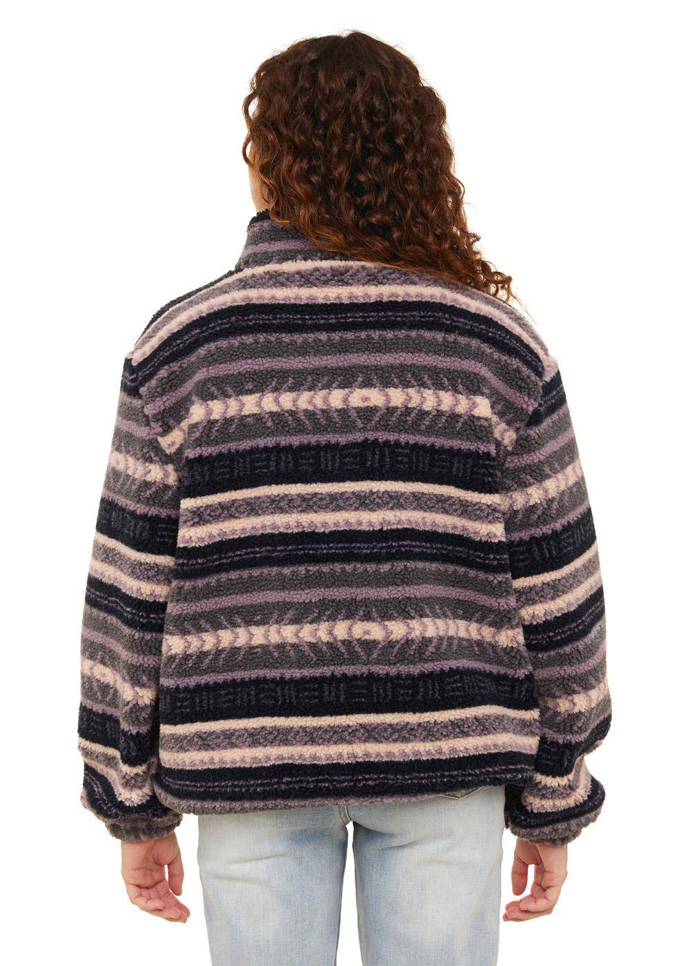 Sisstrevolution Women's Smooth Sherpa Half Zip Fleece, Printed