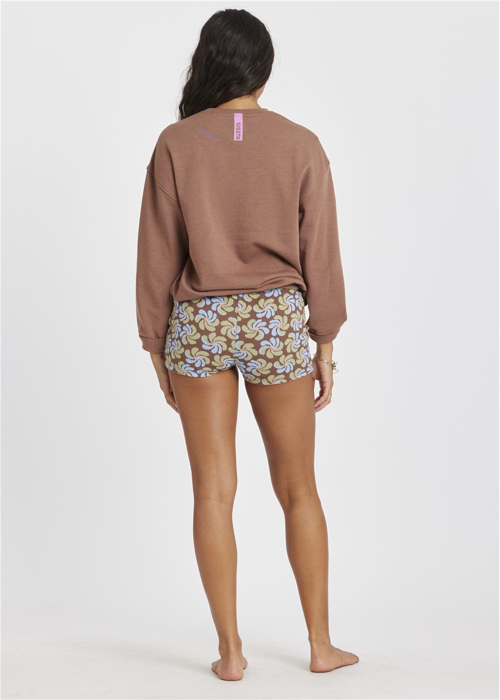 Sisstrevolution Women's Emery Fleece Crew Sweatshirt, Chest Graphic