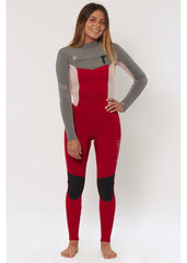 Sisstrevolution Women's 7 Seas 3/2mm Chest Zip Wetsuit, Full Suit