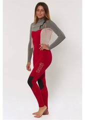 Sisstrevolution Women's 7 Seas 3/2mm Chest Zip Wetsuit, Full Suit