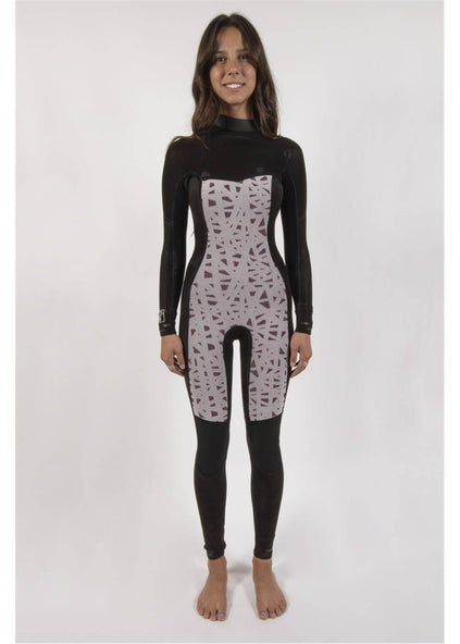 Sisstrevolution Women's 7 Seas 3/2mm Chest Zip Wetsuit, Full Suit, image 8