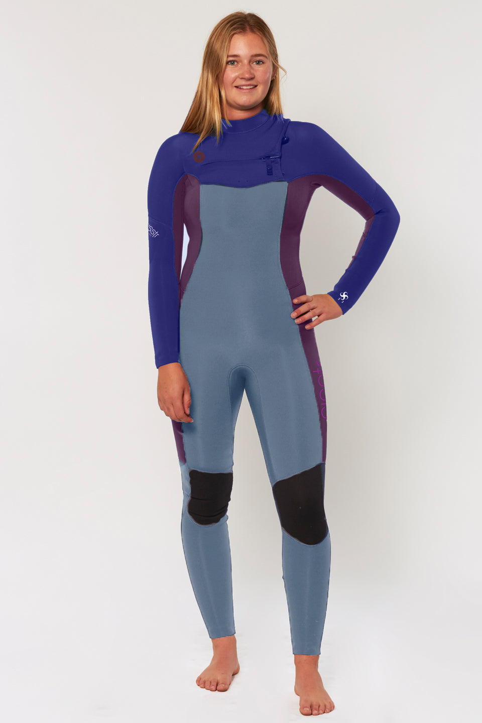 Sisstrevolution Women's 7 Seas 4/3mm Chest Zip Wetsuit, Full Suit