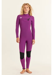 Sisstrevolution Women's 7 Seas 5/4mm Chest Zip Wetsuit, Full Suit
